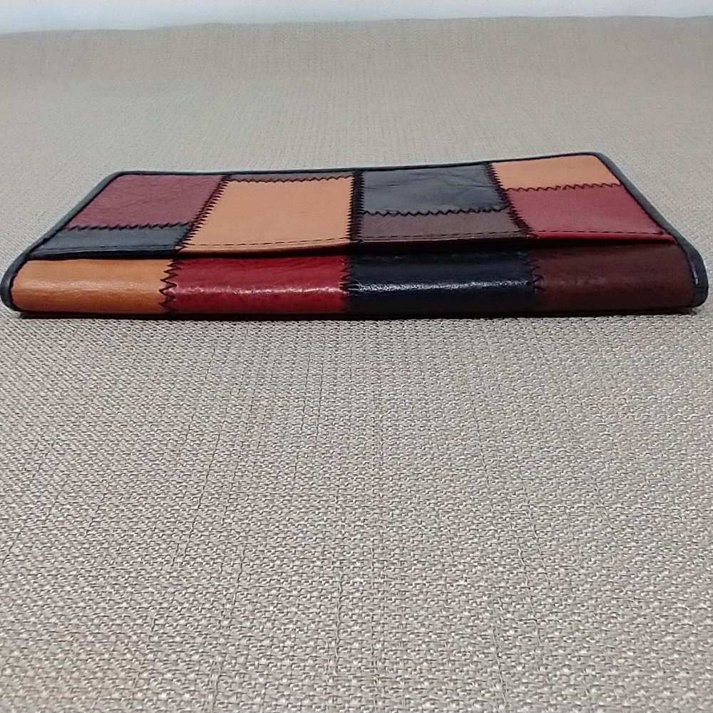 Pelle Studio Patchwork Leather Checkbook Cover - image 6